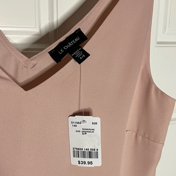 La Chateau Sleeveless top in pale pink. - Picture 3 of 3